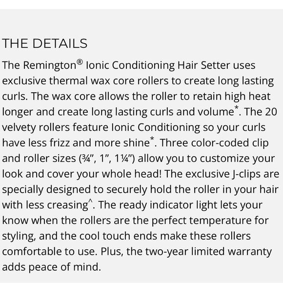 NIB Remington Iconic Conditioning Hair Setter - Picture 15 of 16